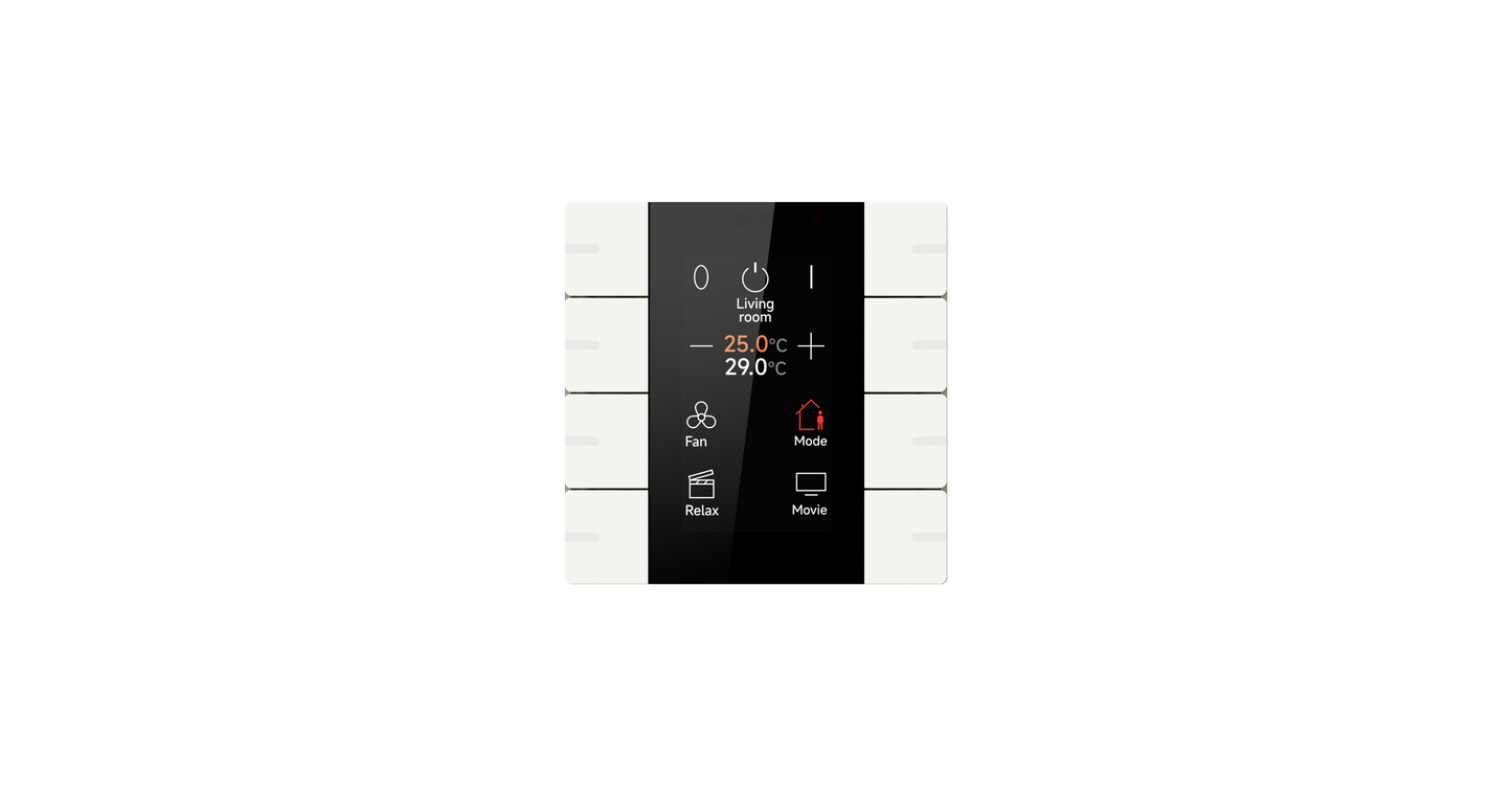 06.GVS-KNX Push Button Sensor with Display, 4-Gang