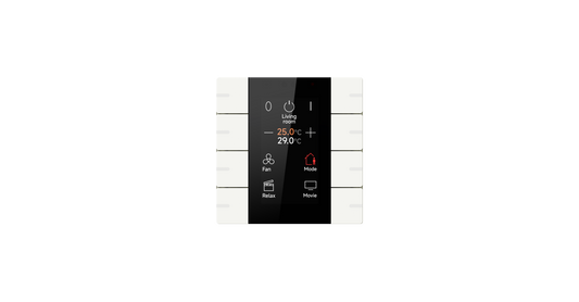 06.GVS-KNX Push Button Sensor with Display, 4-Gang