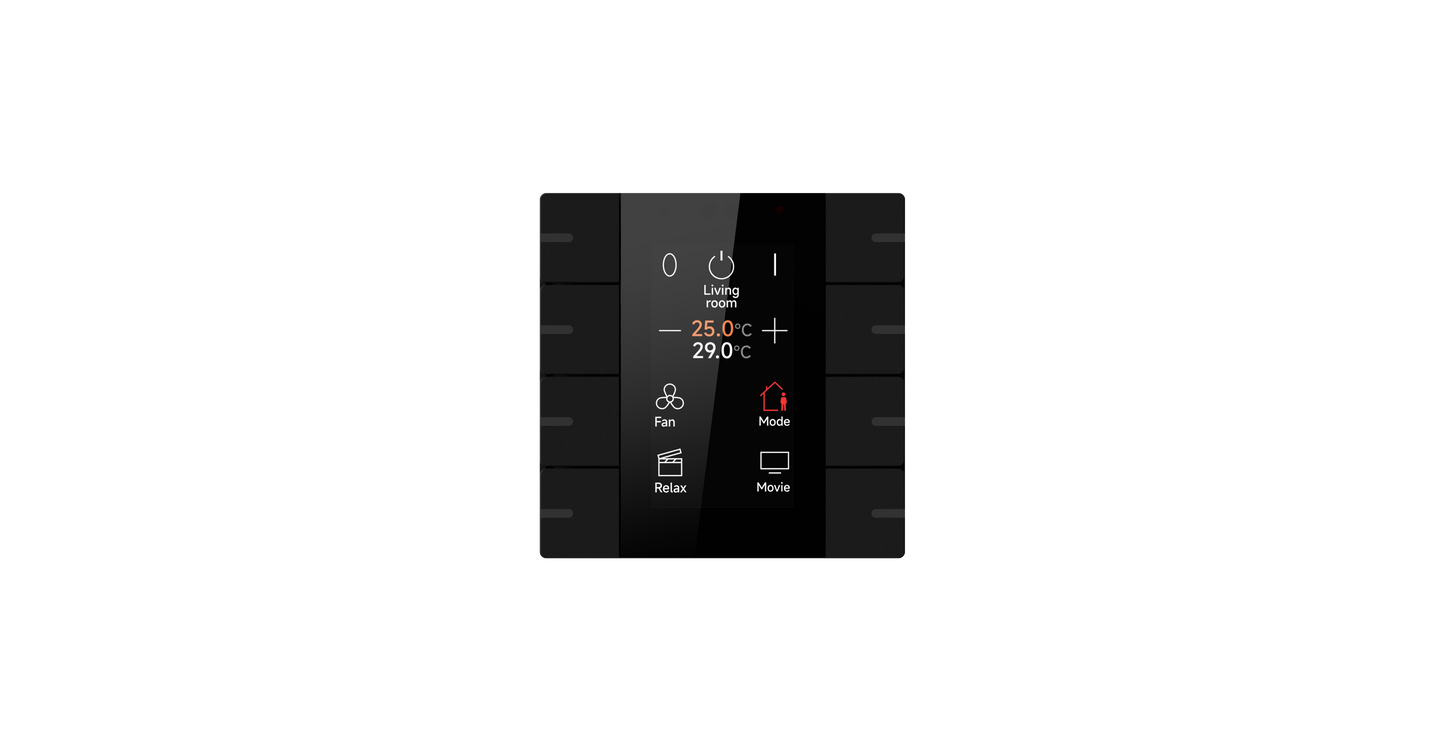 06.GVS-KNX Push Button Sensor with Display, 4-Gang