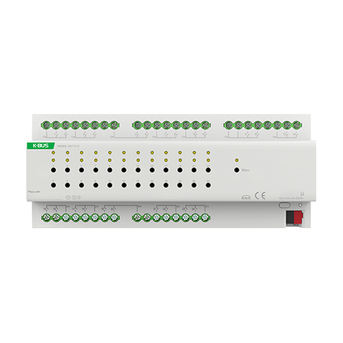 06.GVS-KNX Multifunctional Actuator 24-Fold with Secure, 10A, 12SU MDRC