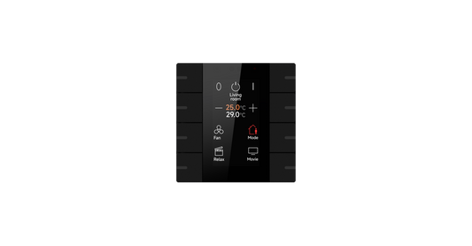 06.GVS-KNX Push Button Sensor with Display, 4-Gang